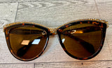 Tammi Crystal Cat Eye Sunglasses