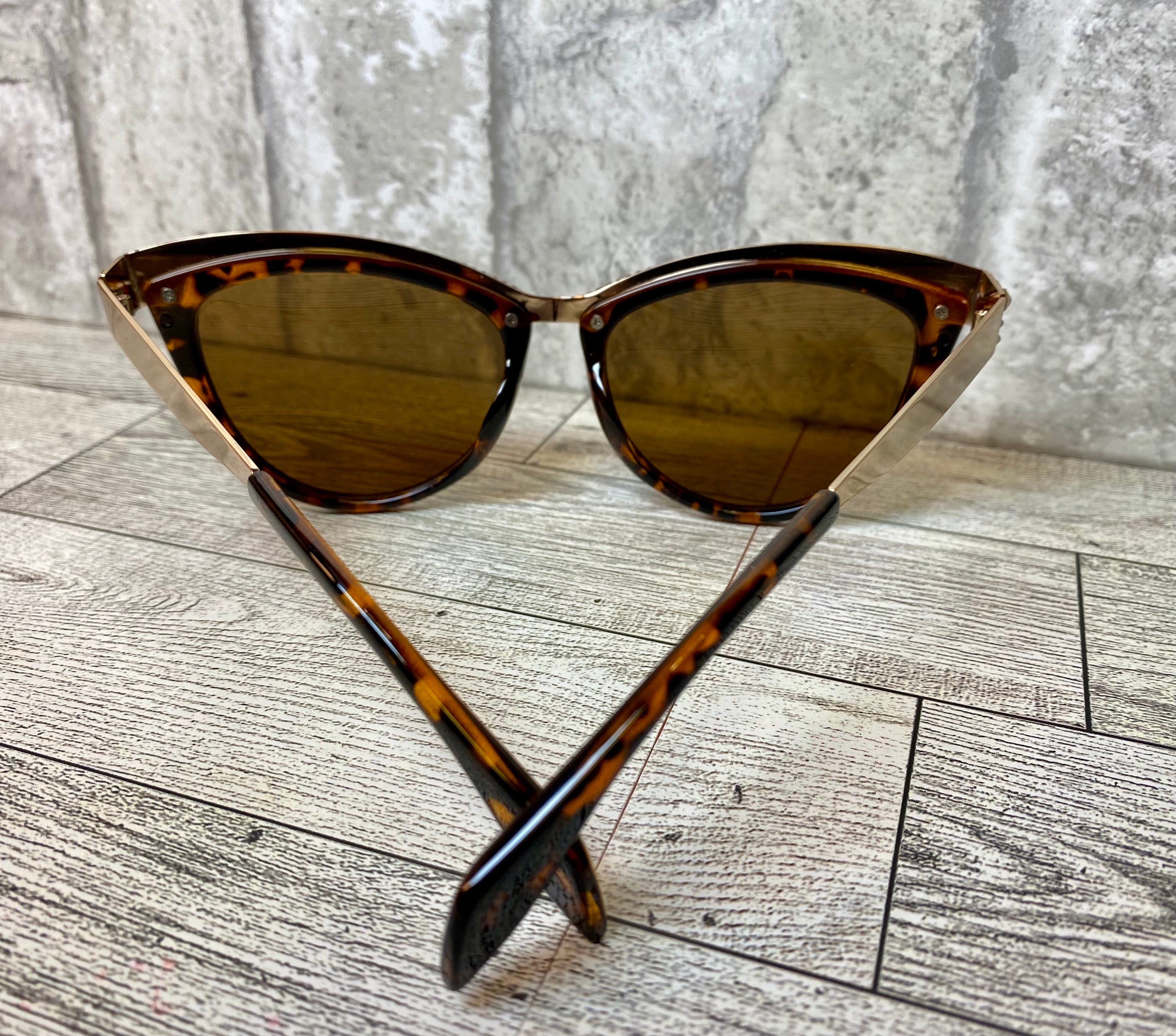 Tammi Crystal Cat Eye Sunglasses