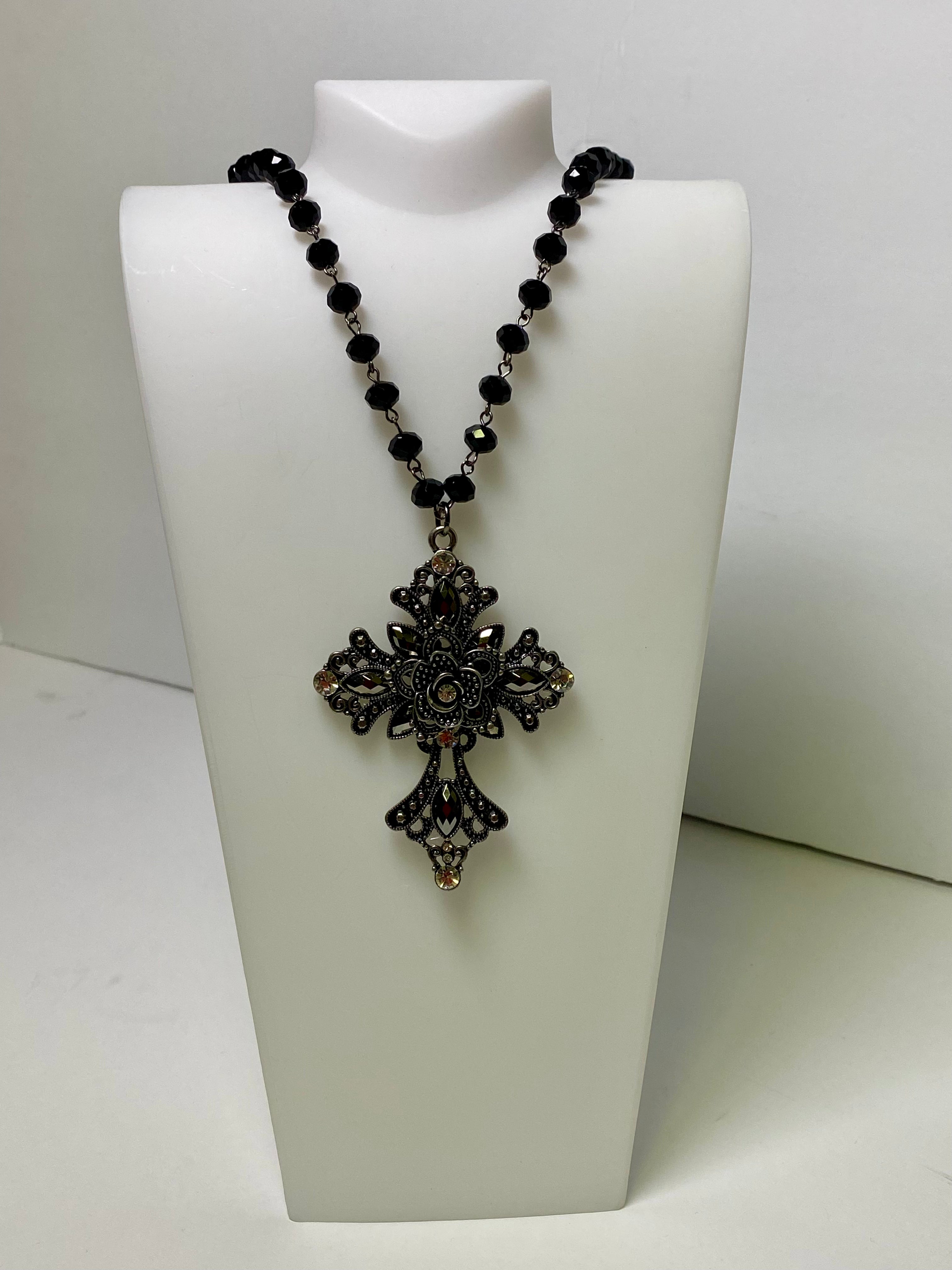 Victorian Grace Cross Necklace