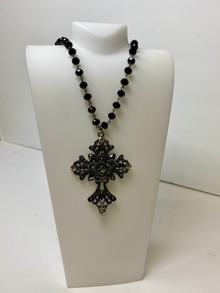 Victorian Grace Cross Necklace