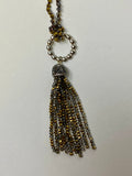 Lost and Found Trading Company Golden Twilight Tassel Necklace