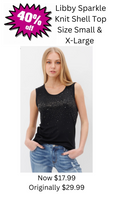 Libby Sparkle Knit Shell Top