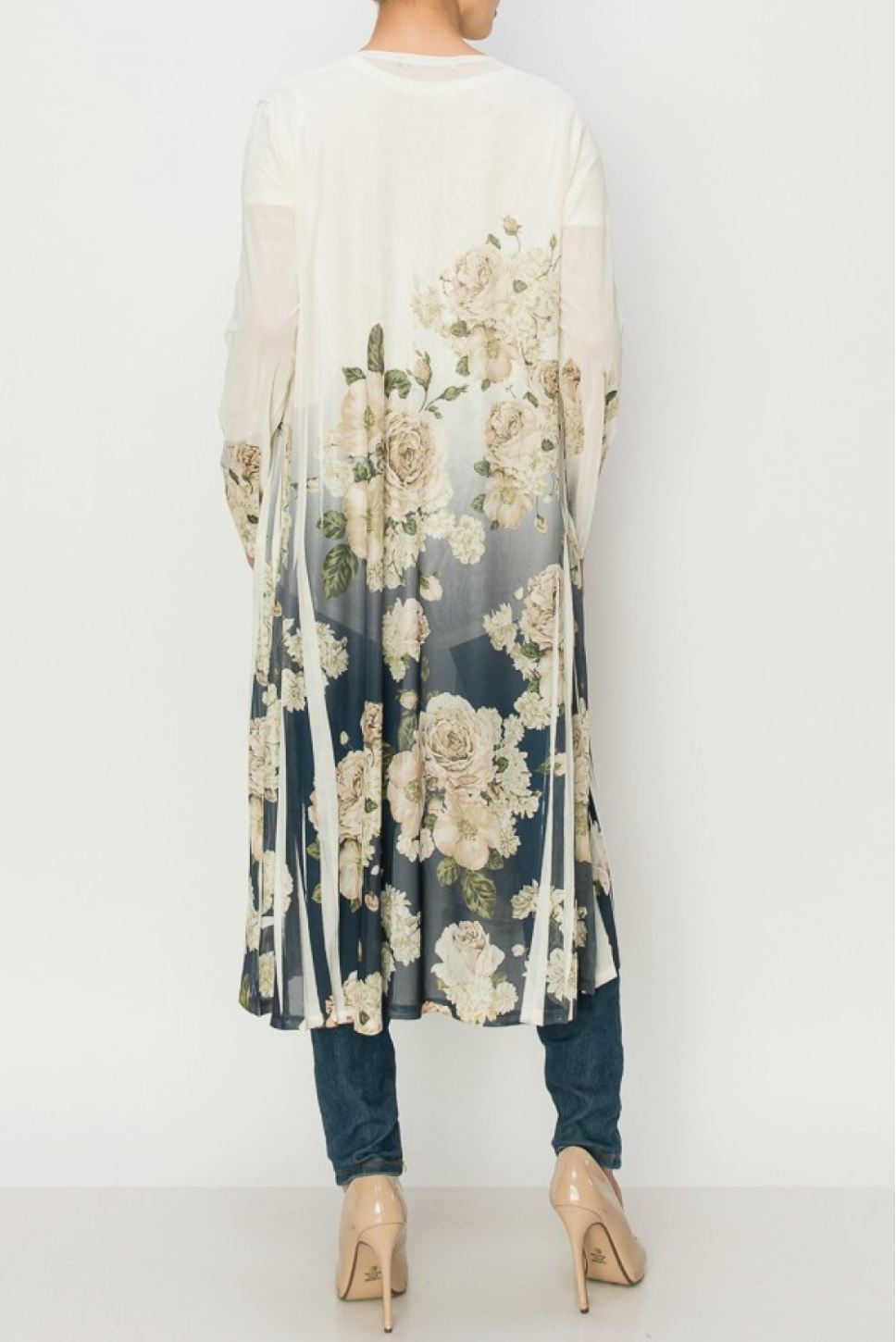 Magnolia Mesh Duster - by Origami