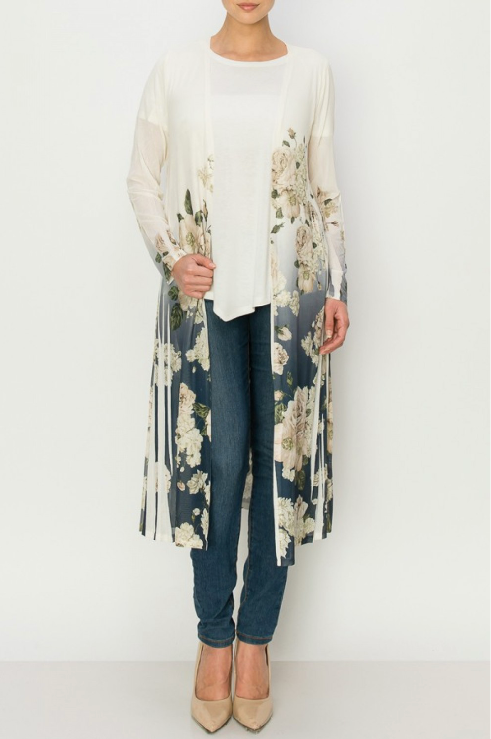 Magnolia Mesh Duster - by Origami