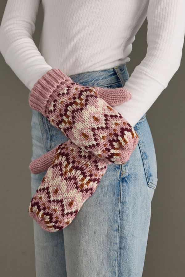 Pink Peppermint Mittens