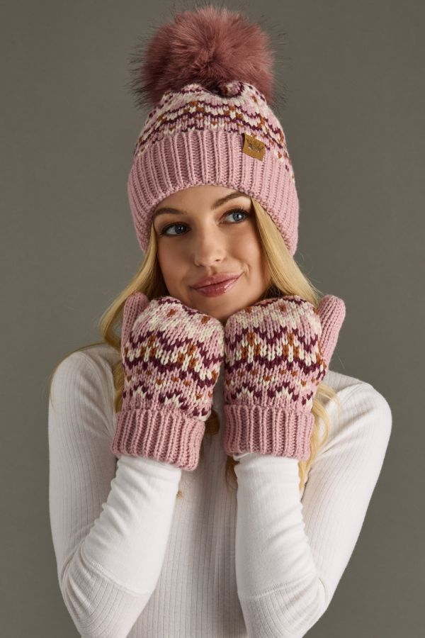 Pink Peppermint Mittens