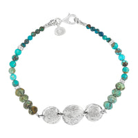 Silpada Ocean Sterling Silver Natural Turquoise Bracelet