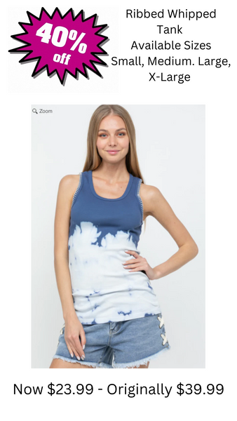 Ribbed Whipped Tank