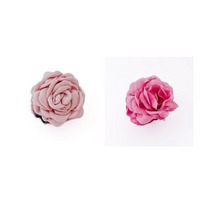 Blooming Rose Hair Claw Clip Blush and Fuchsia