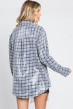 Pretty In Plaid Sequin Button Down