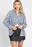 Pretty In Plaid Sequin Button Down