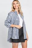 Pretty In Plaid Sequin Button Down