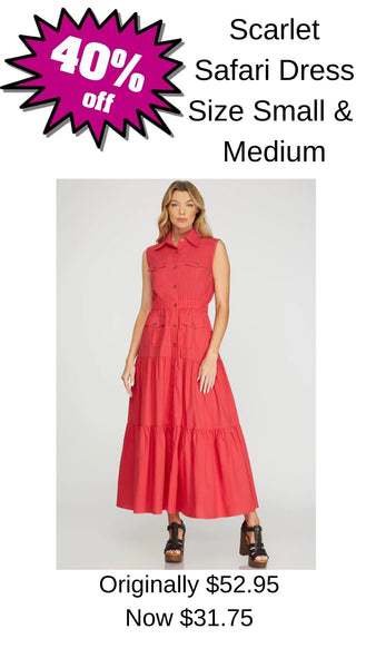 Scarlet Safari Maxi Dress