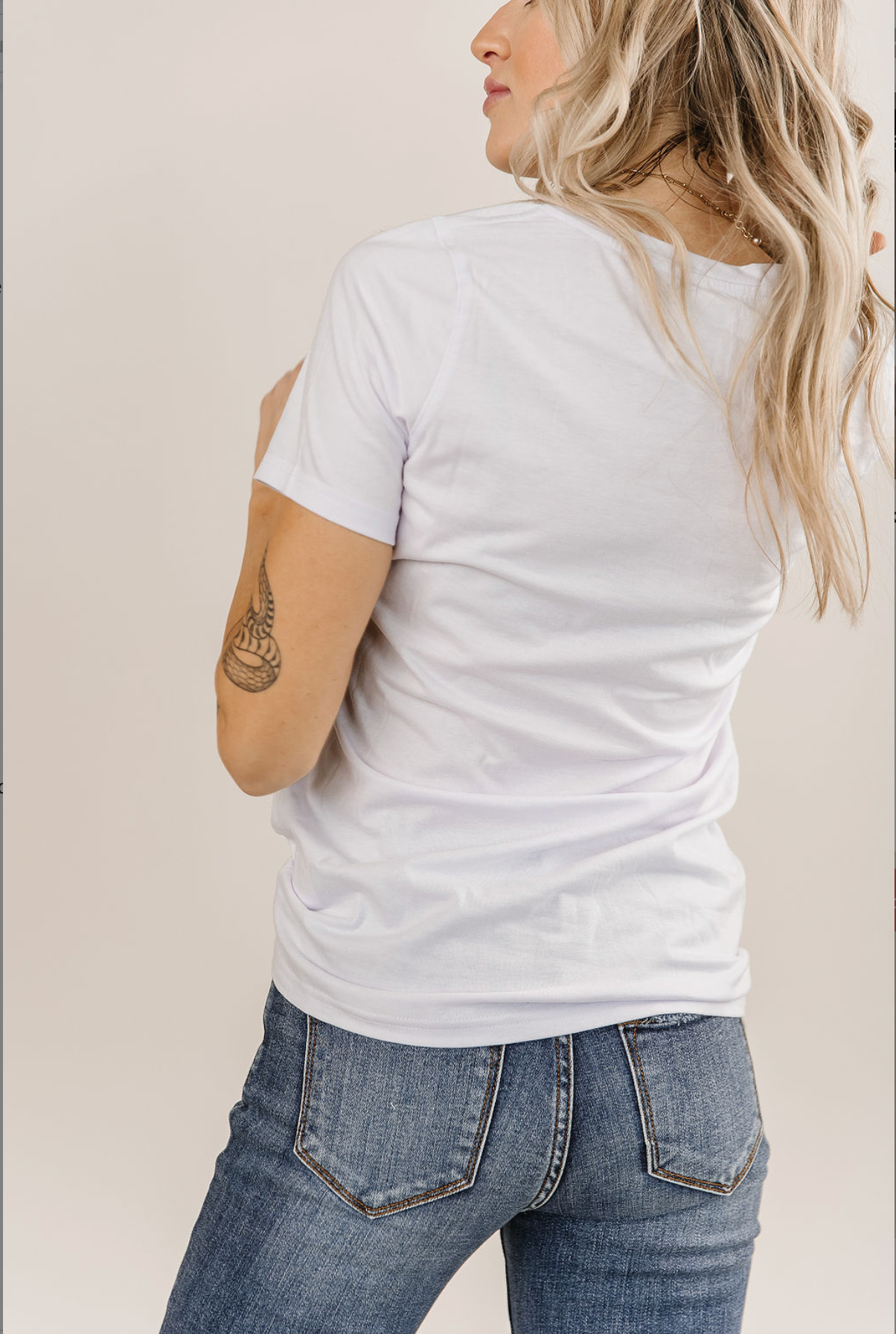 Lilac "V" Neck Tee