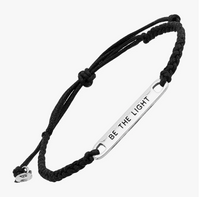 Silpada "Be The Light" Petite Leather Bar Bracelet