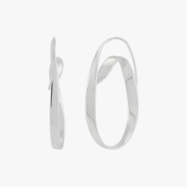 Silpada "Attract" Sterling Silver Swirl Earrings