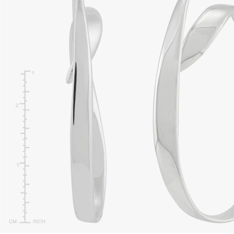 Silpada "Attract" Sterling Silver Swirl Earrings