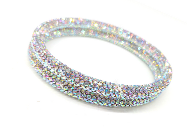 Confetti Frosting Crystal Bangle Bracelet