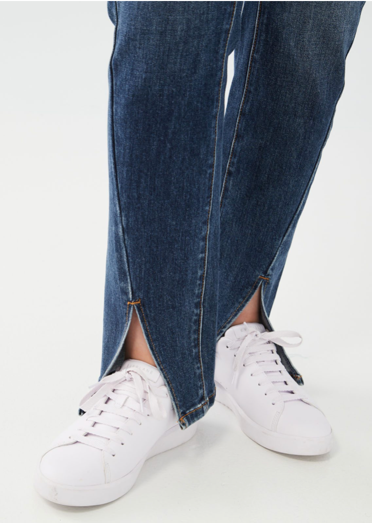 French Dressing FDJ Front Slit Straight Leg Jean Detail Women's Clothing