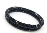 Black Magic Crystal Bangle Bracelet