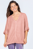 Bridal Rose Drop Shoulder Tunic