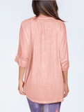 Bridal Rose Drop Shoulder Tunic