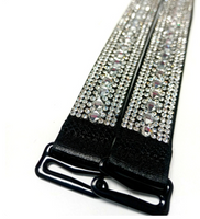 White Diamond Silver Rhinestone Bra Straps