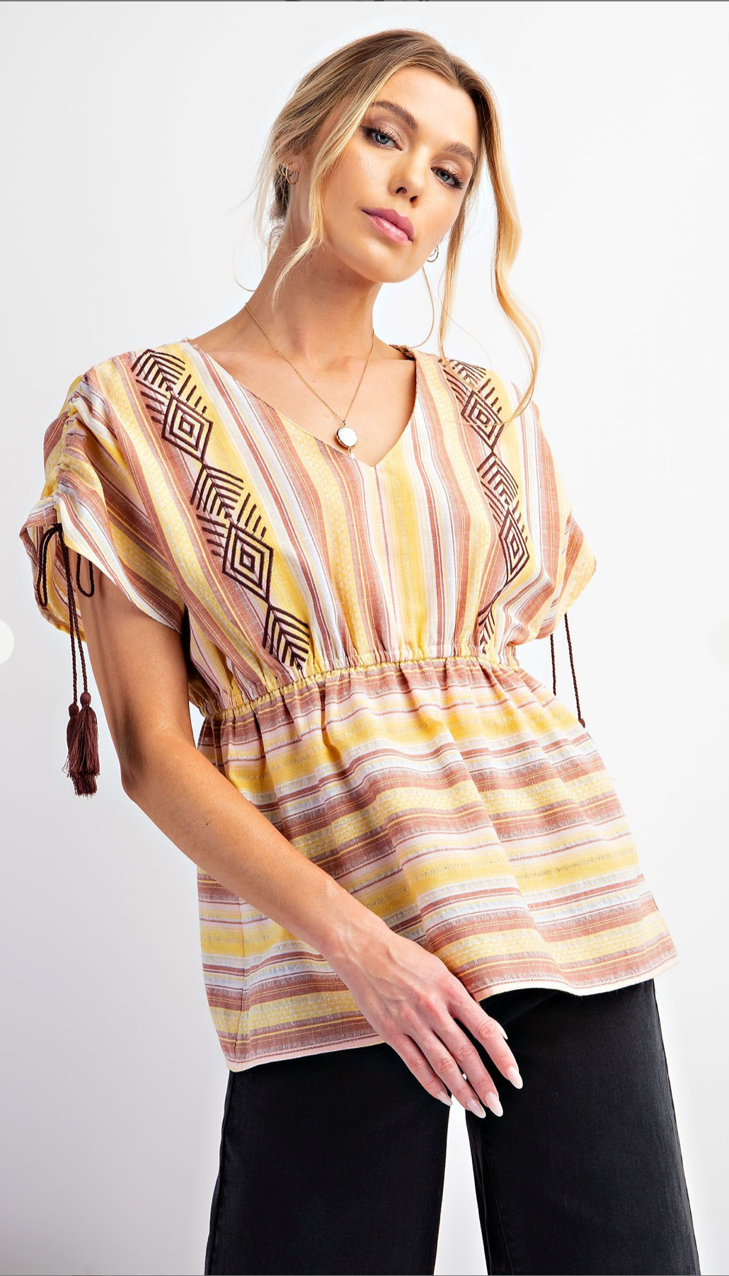Oasis Ruched Shoulder Tunic