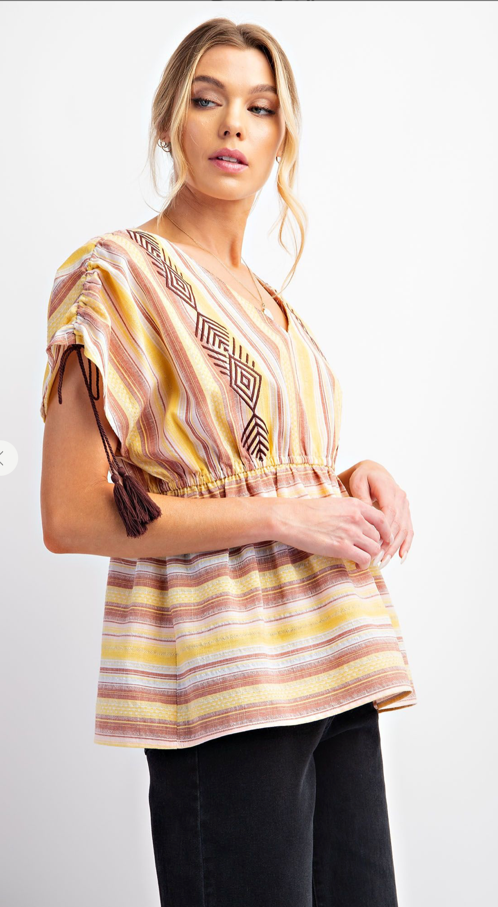 Oasis Ruched Shoulder Tunic