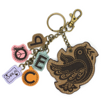 Charming Charms Keychain Dove & Peace