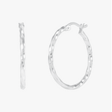 Silpada Endless Twist Hoop Earrings