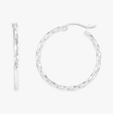 Silpada Endless Twist Hoop Earrings