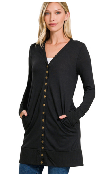 Snap Button Cardigan