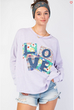 Love Patch Mineral  Wash Top