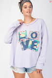 Love Patch Mineral  Wash Top