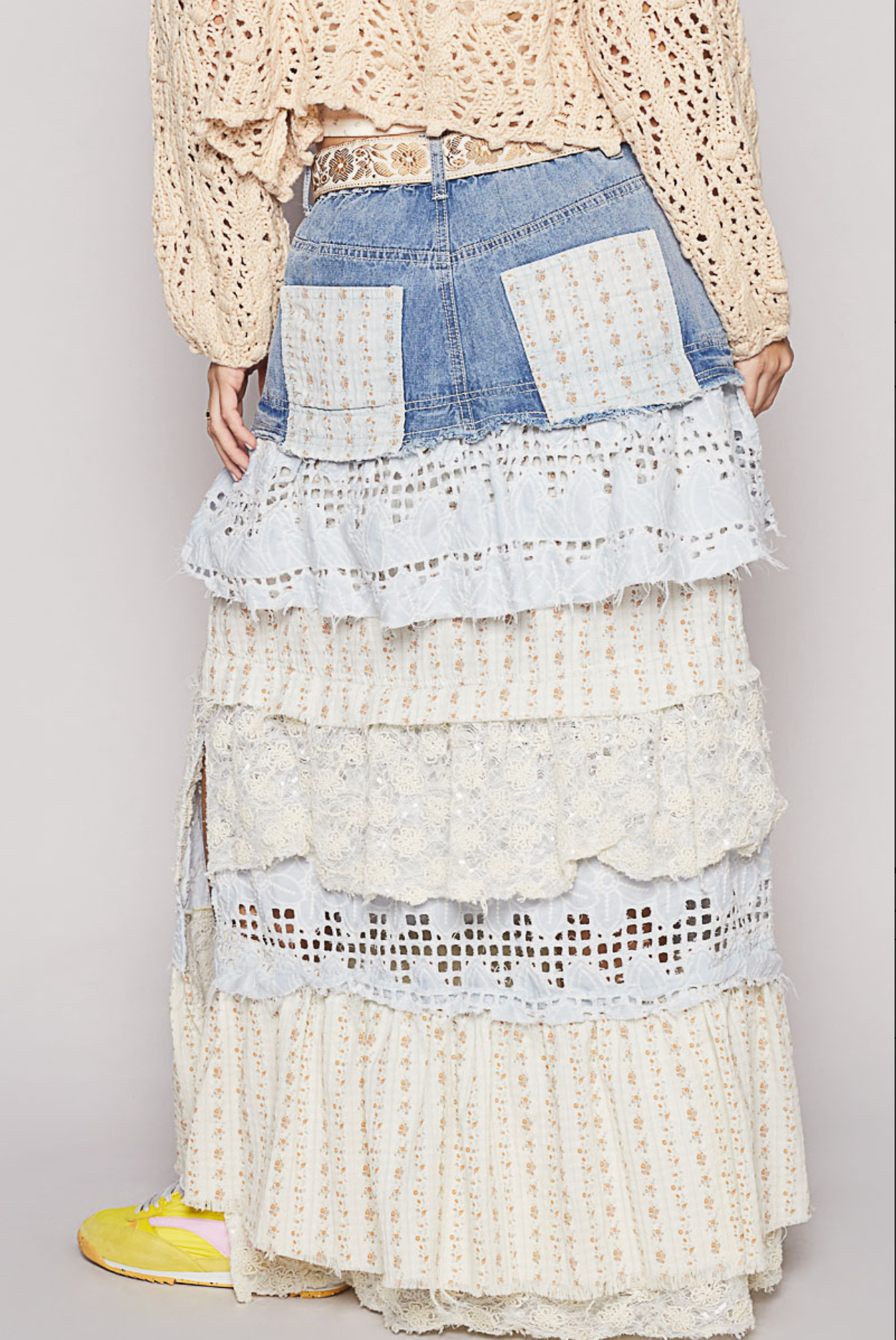 Bluebell Boho Maxi Skirt