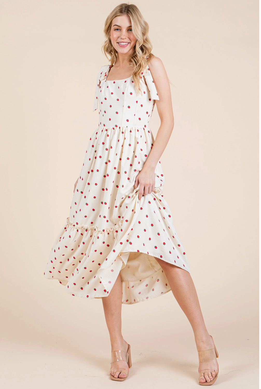 Strawberry Fields Midi Sundress