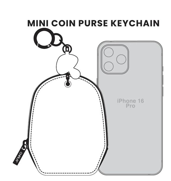 Chala Hedgehog Mini Coin Purse Keychain