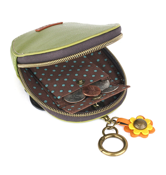 Chala Monarch Butterfly Mini Coin Purse Keychain