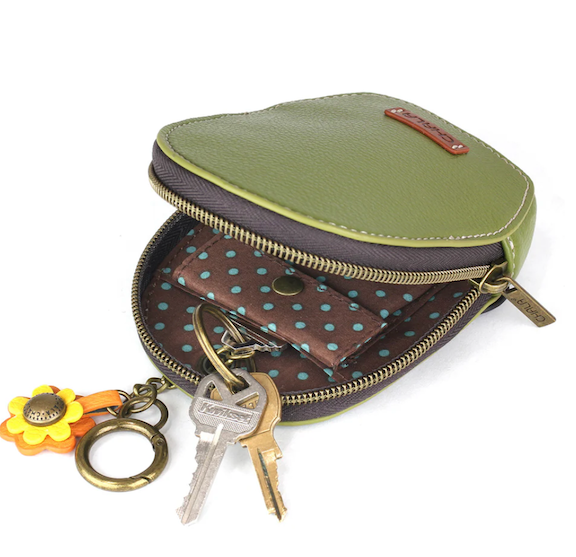 Chala Monarch Butterfly Mini Coin Purse Keychain
