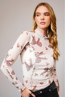 Untamed Bows Mesh Top