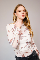 Untamed Bows Mesh Top