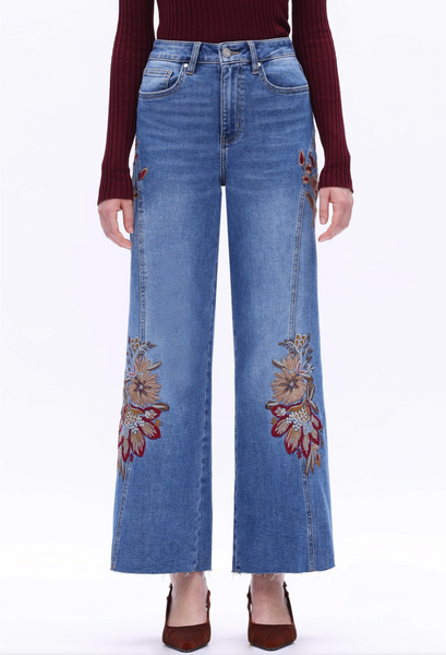 Harvest Bloom Wide Leg Jeans