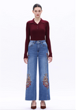 Harvest Bloom Wide Leg Jeans