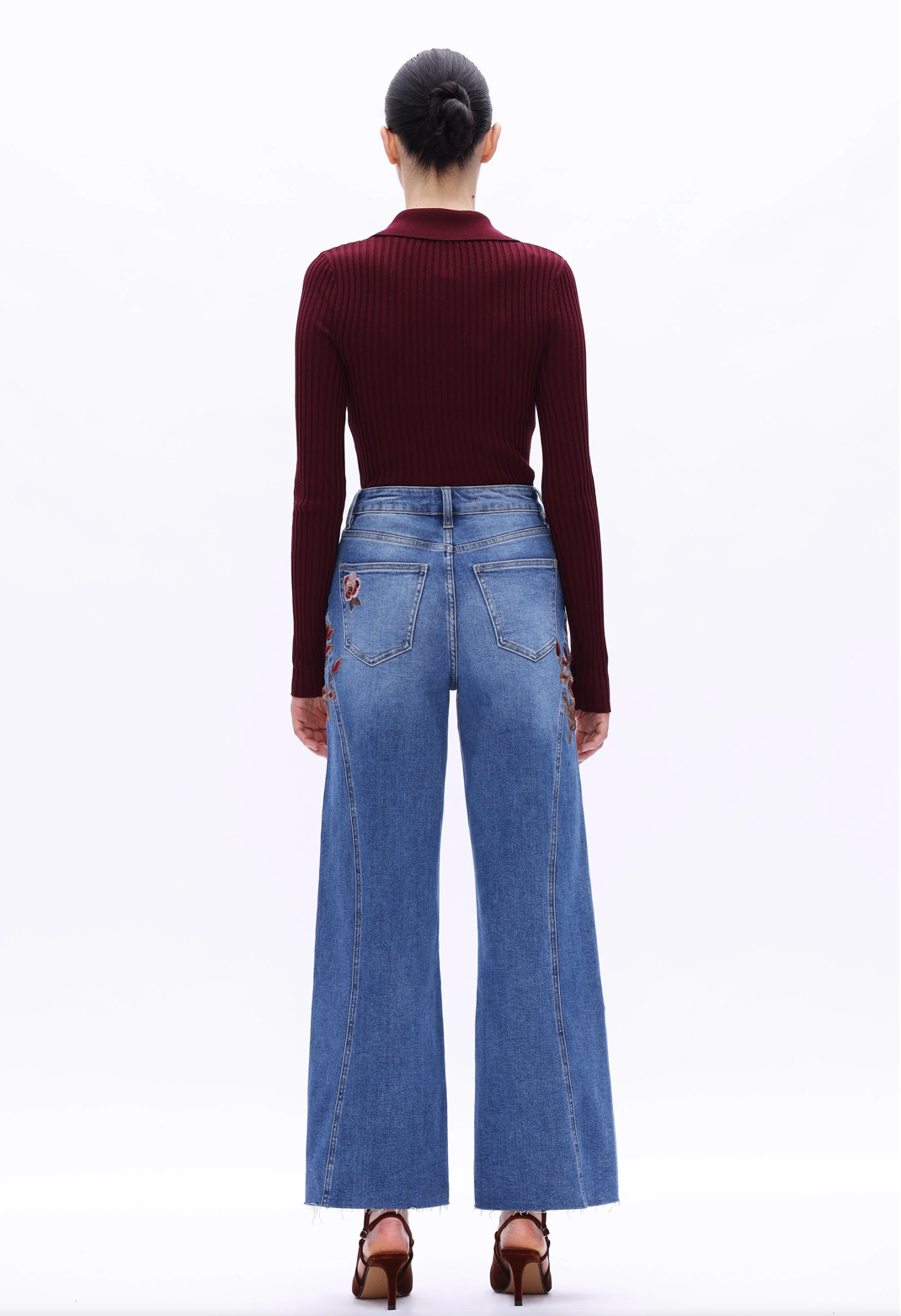 Harvest Bloom Wide Leg Jeans
