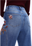 Harvest Bloom Wide Leg Jeans