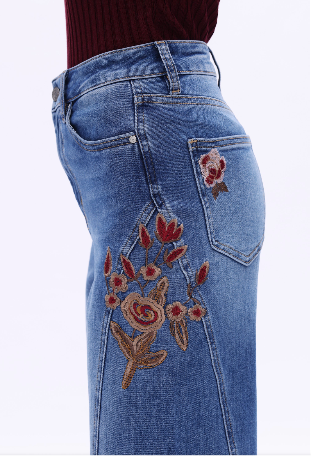 Harvest Bloom Wide Leg Jeans