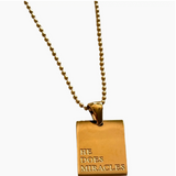 "He Does Miracles" Empowerment Necklace