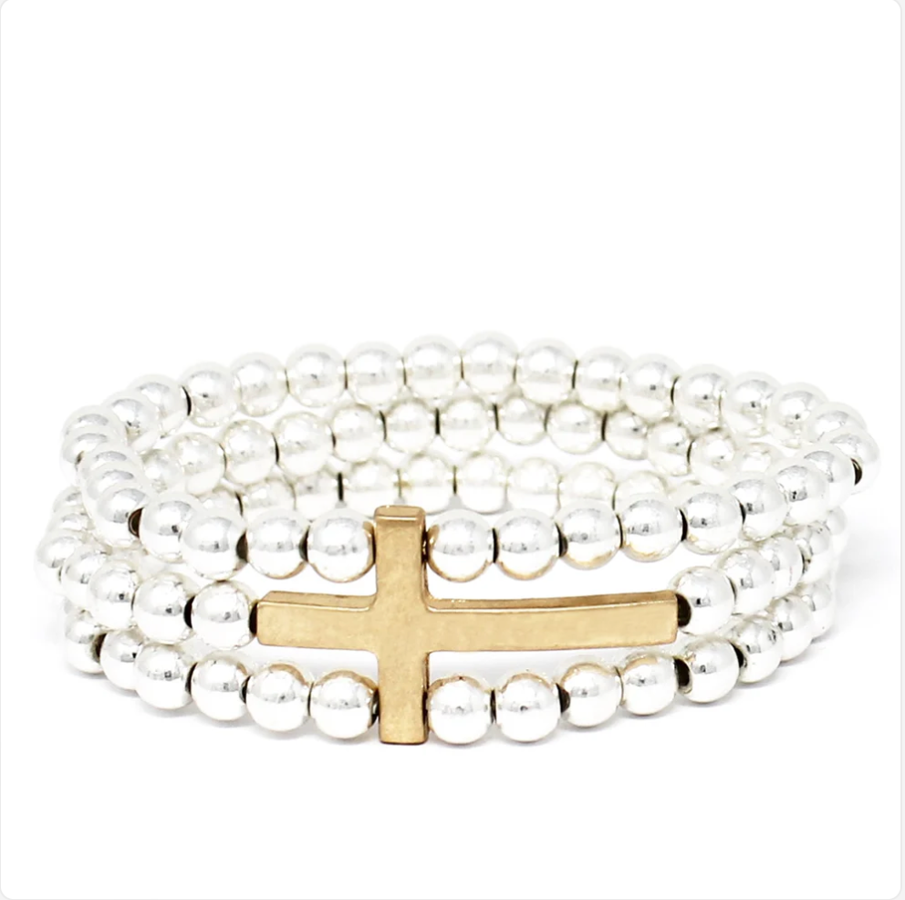 Faithful Reflections Triple Strand Bracelet