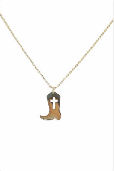 Boots & Blessings Necklace